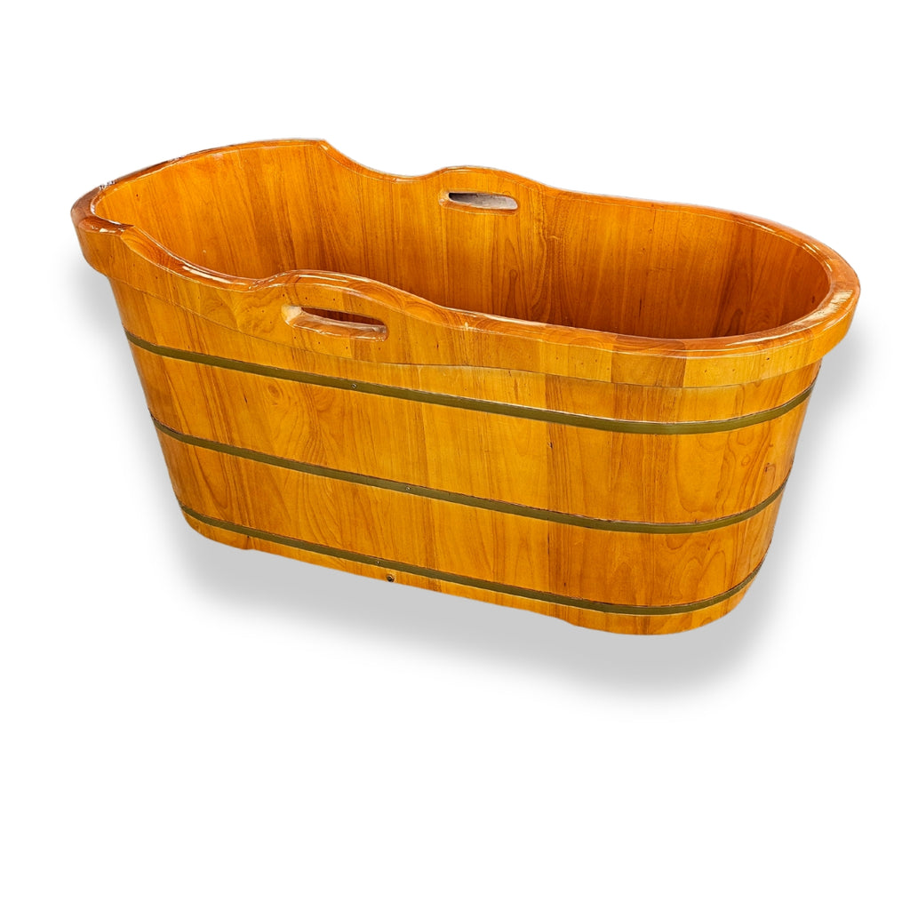 Large Wooden Bathtub / E-40 - Acubest