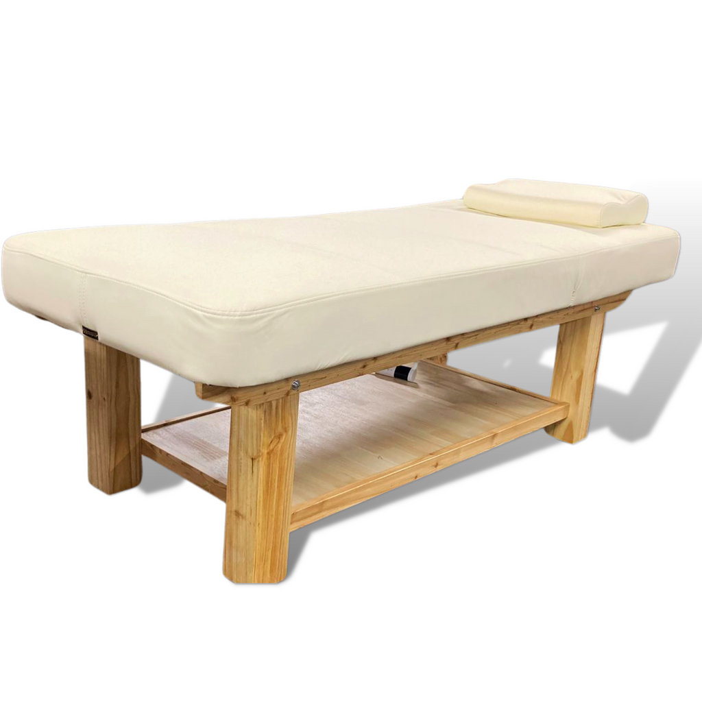 Heated Wooden Frame Massage Table/ Beauty bed /T-10G8 - Acubest