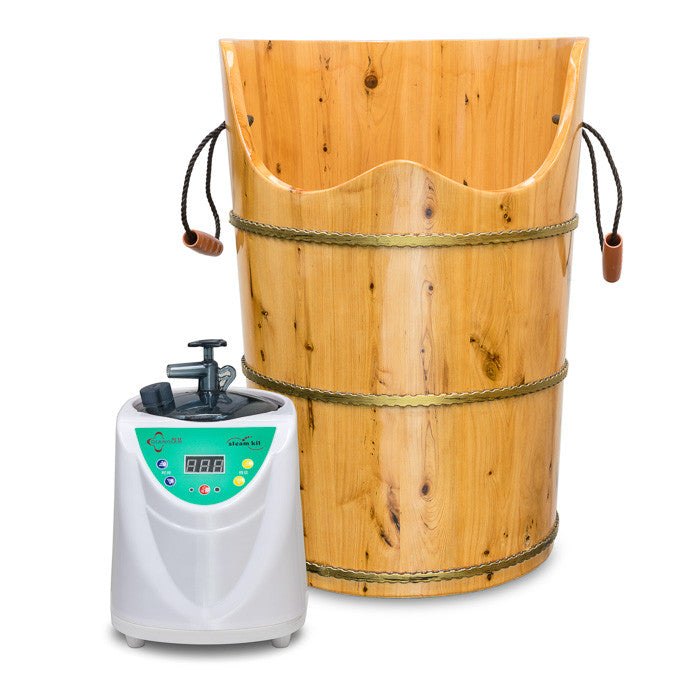 Foot Steam Kit with Wooden Bucket and Remote / E-30A - Acubest