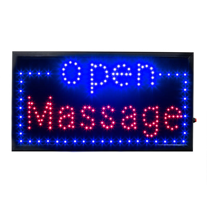LED Open Massage Sign with Border / U-47A1 - Acubest
