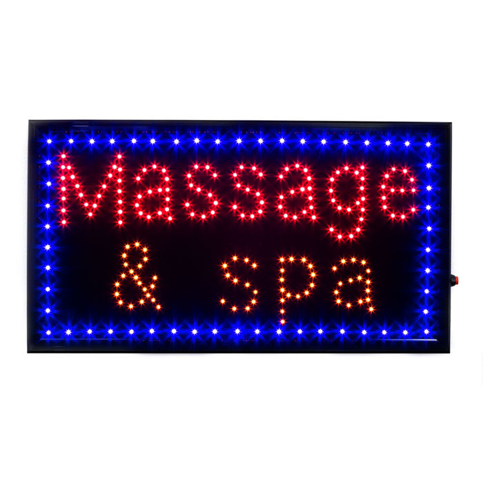 LED Massage & Spa Sign with Border / U-47A2 - Acubest
