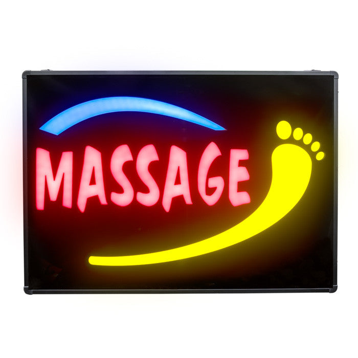 LED Massage Sign With Foot Image / U-50A6 - Acubest