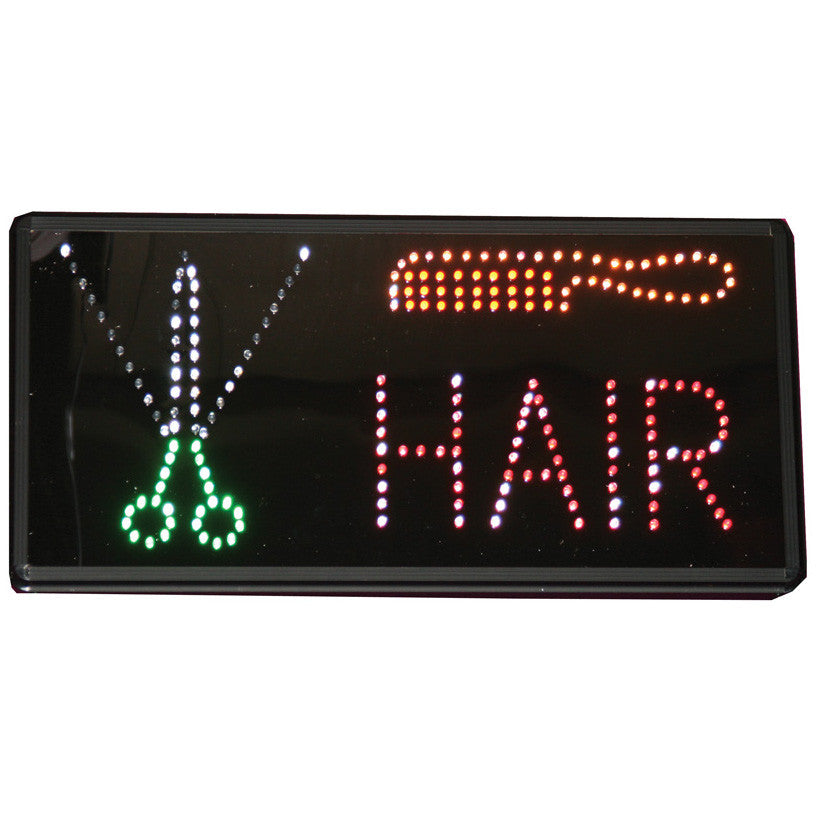 LED "Hair" with Scirrors & Comb Sign / U-50A - Acubest