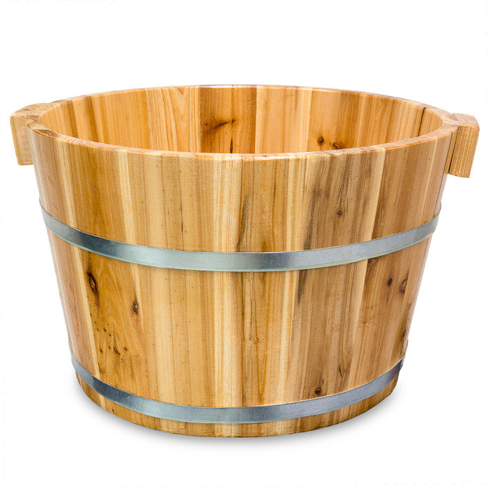 Wooden Foot Bath Bucket / E-42B - Acubest
