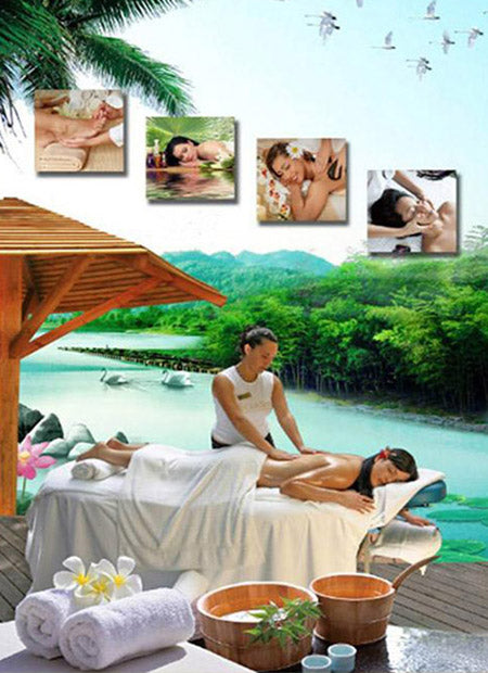 G-08H01 Perspective Window Sticker Massage Print-XL - Acubest