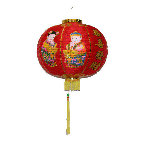 Red Electric Chinese Revolving Lantern / HF093D1