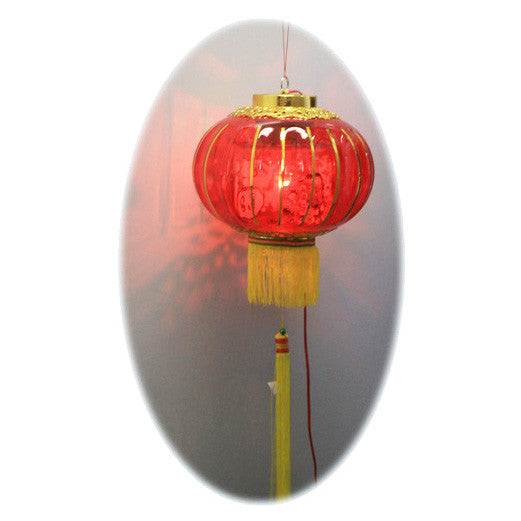 Red Electric Chinese Revolving Lantern / HF093D1