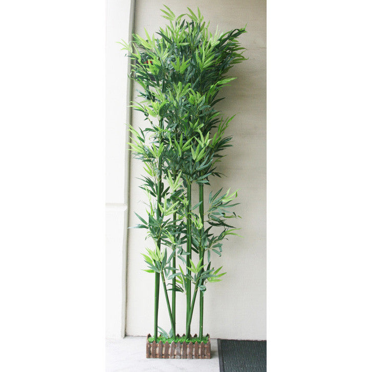 Artificial plant divider: fake fabric/plastic Bamboo: faux plant for spa/clinic decoration: HF098A1 Bamboo Tree - Acubest