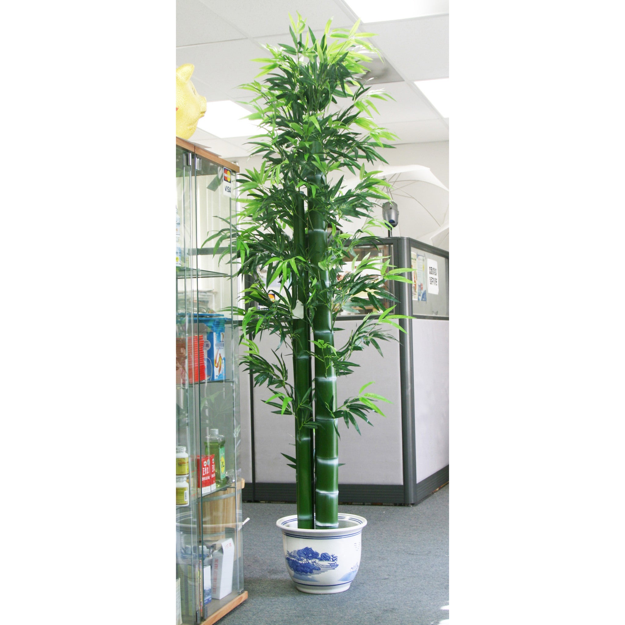 Artificial potted plant: fake fabric/plastic Bamboo: faux plant for  spa/clinic decoration: HF098A2 Bamboo Tree