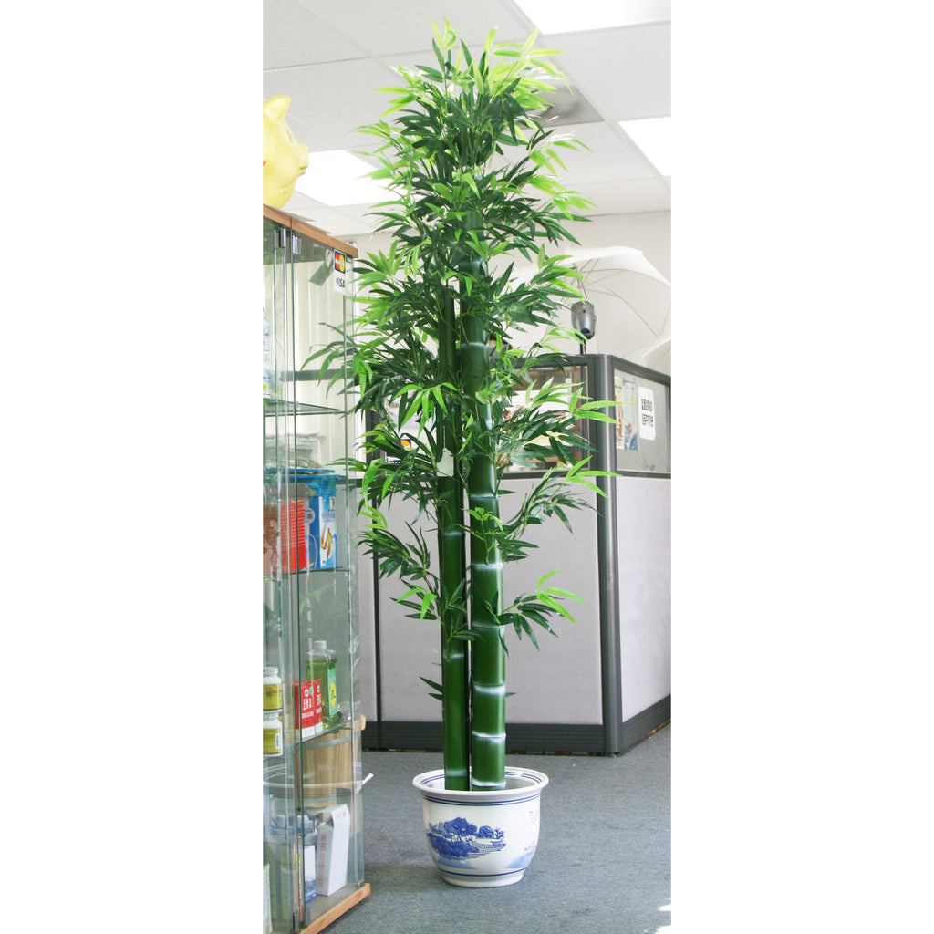 Artificial potted plant: fake fabric/plastic Bamboo: faux plant for spa/clinic decoration: HF098A2 Bamboo Tree - Acubest