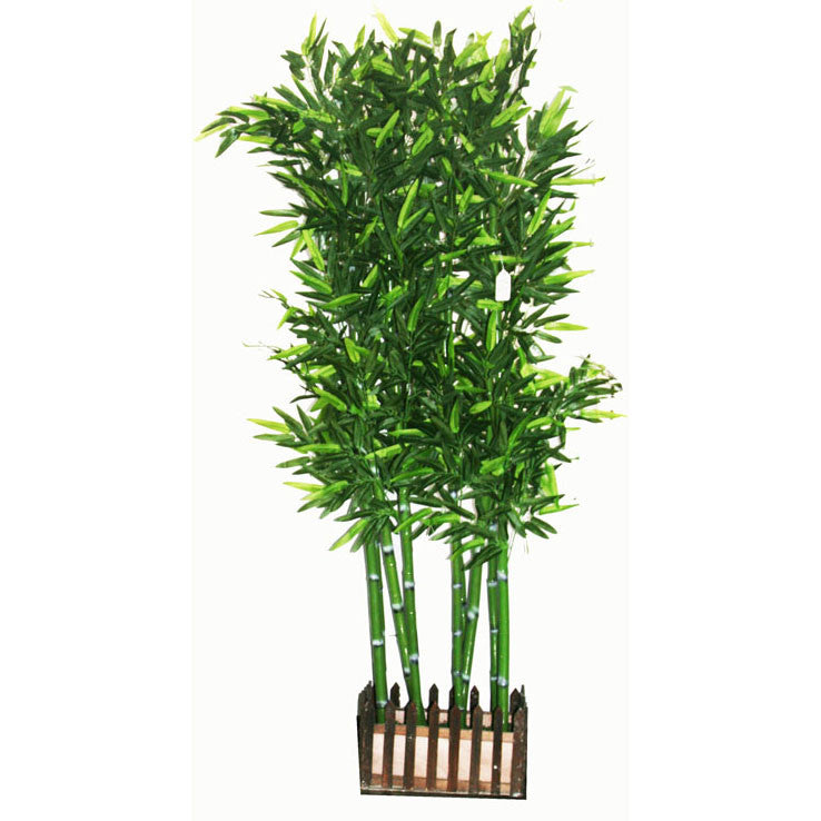 Artificial plant divider: fake fabric/plastic Bamboo: faux plant for spa/clinic decoration: Bamboo Tree / HF098A5 - Acubest