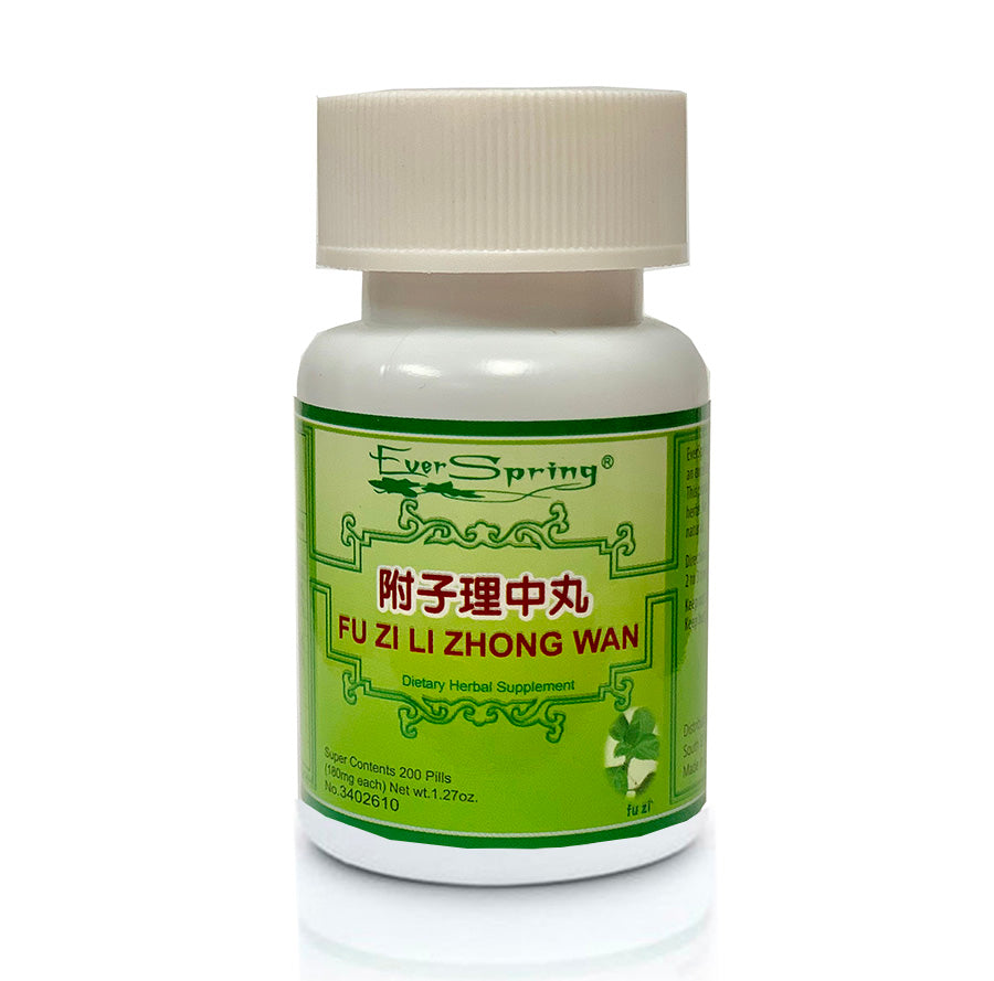 N010  Fu Zi Li Zhong Wan  / Ever Spring - Traditional Herbal Formula Pills - Acubest