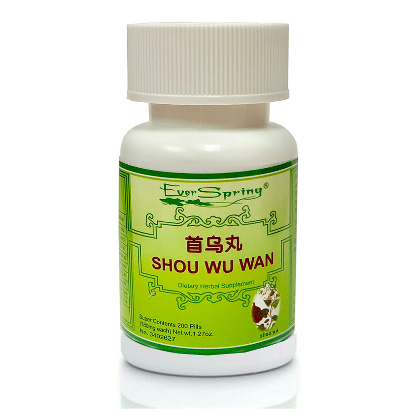 N027  Shou Wu Wan (Fu Fang)  / Ever Spring - Traditional Herbal Formula Pills - Acubest
