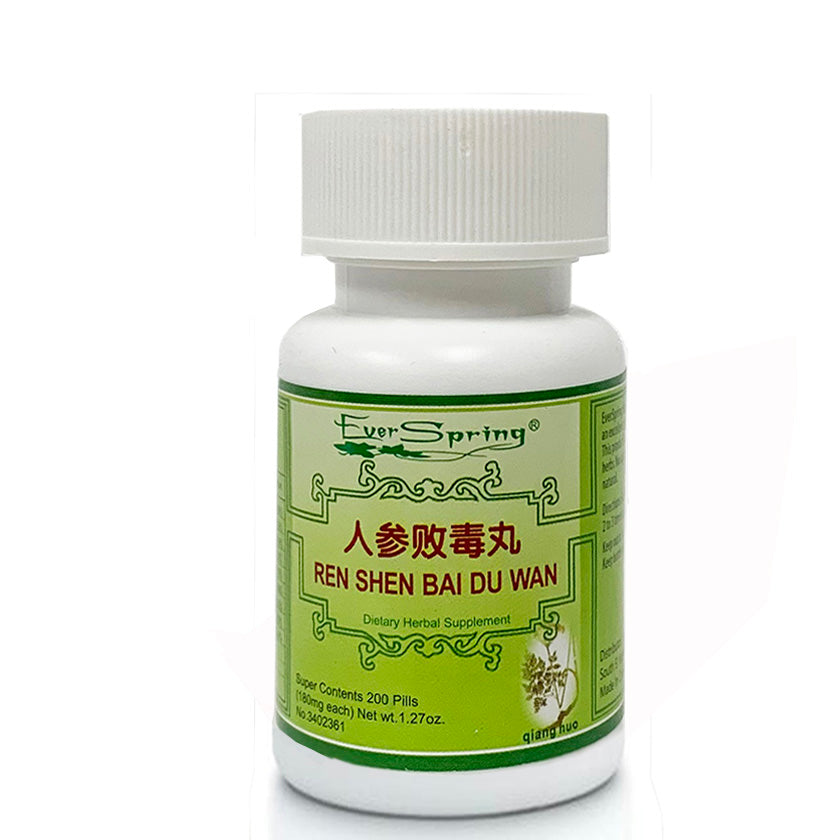 N127  Ren Shen Bai Du Wan / Ever Spring - Traditional Herbal Formula Pills - Acubest