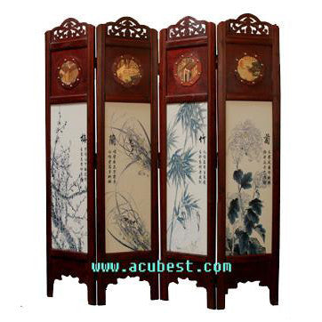 Wood Screen/Room Screens/ Folding Screen Item#T-04B5 - Acubest