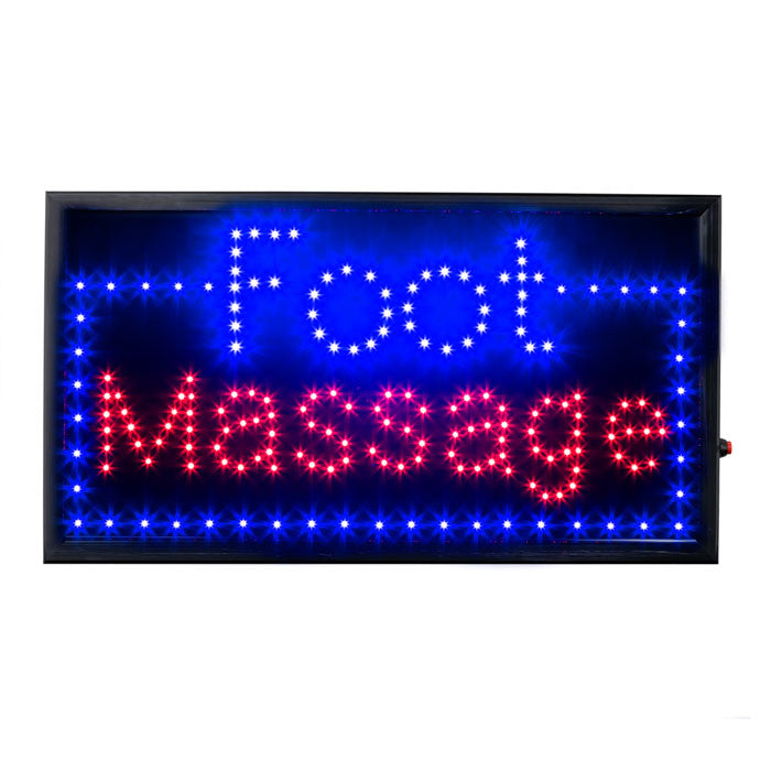 LED Foot Massage Sign with Border / U-47A3 - Acubest