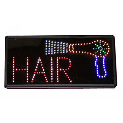 LED "Hair" with Blow Dryer Sign / U-50 - Acubest