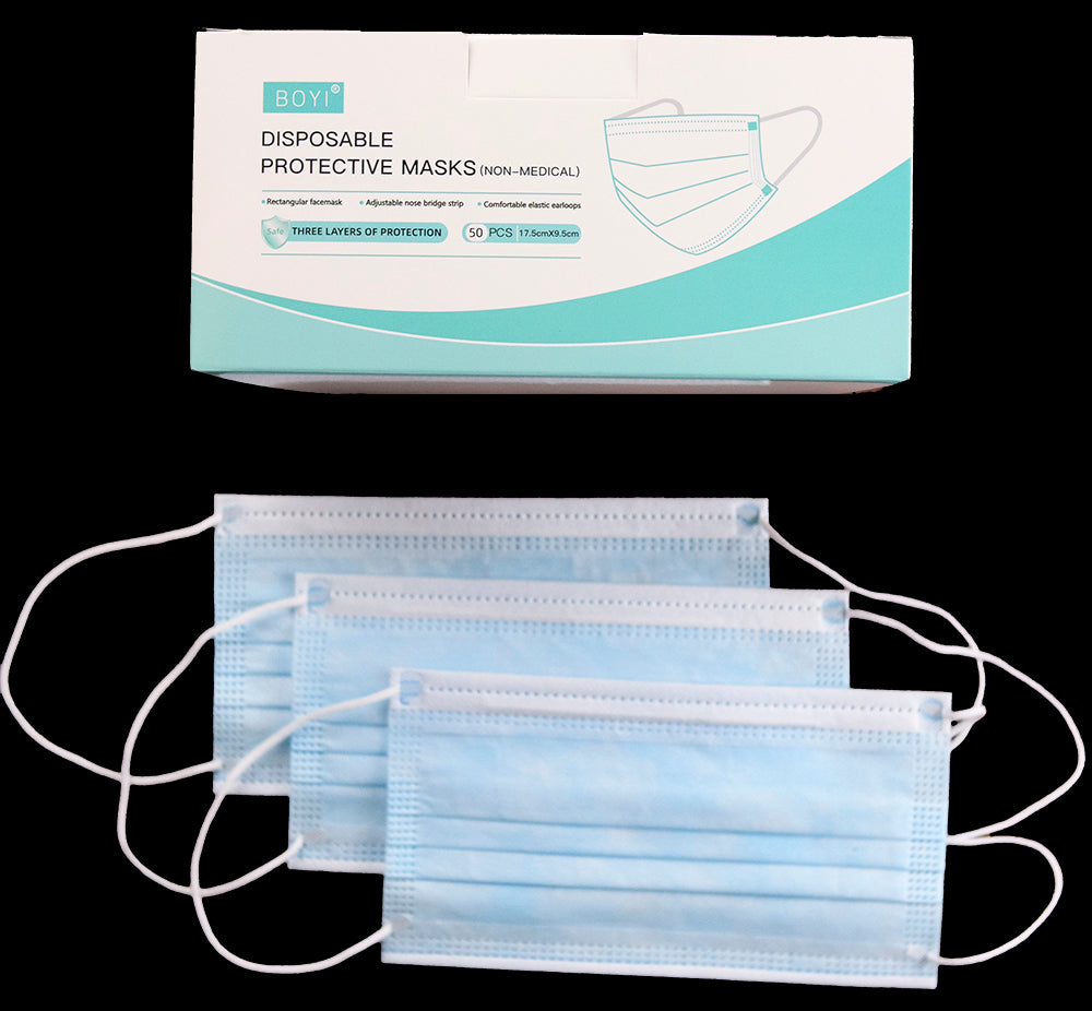 P-07 Disposable 3-ply Non-Woven Face Mask | Acubest